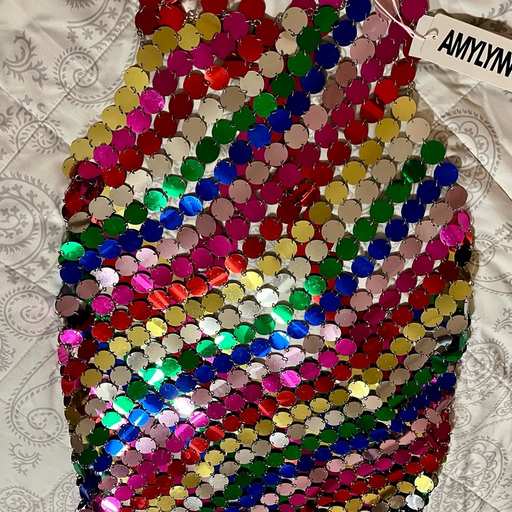 Colorful Sequin  Dress